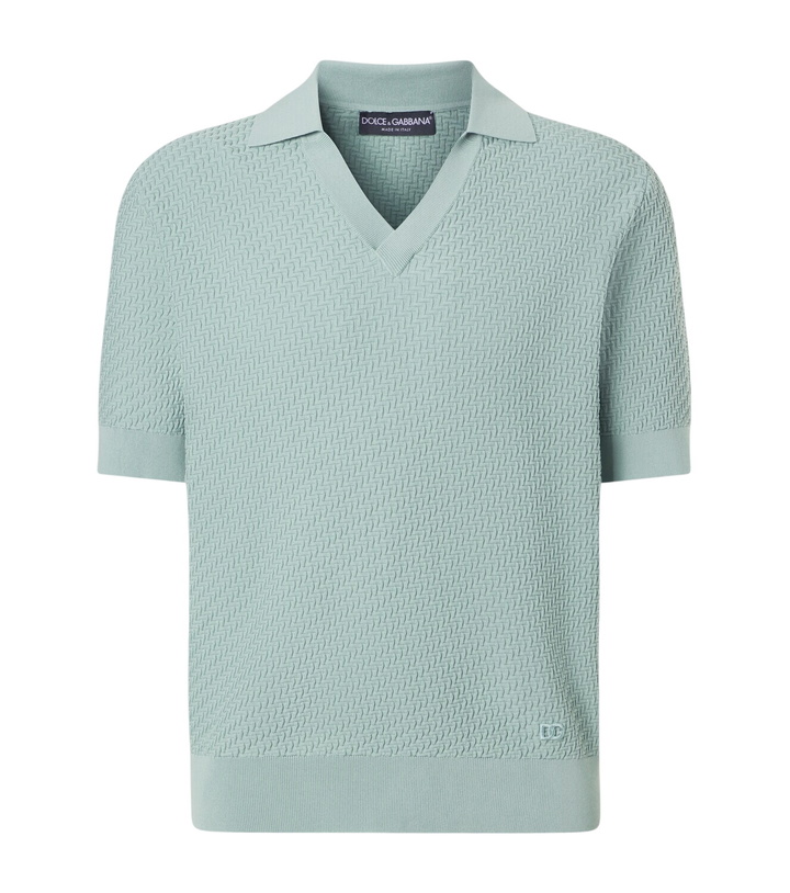 Photo: Dolce&Gabbana Cotton polo shirt