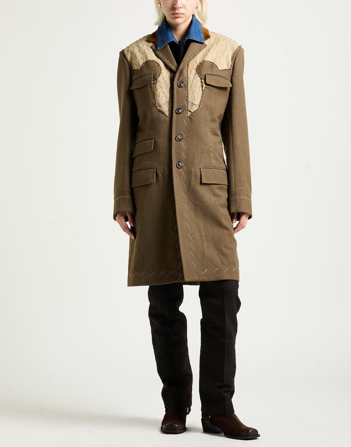 Maison Margiela Womens Coat in Brown
