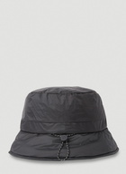 Padded Nylon Bucket Hat in Black
