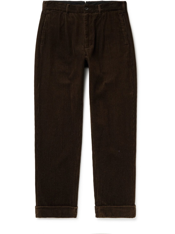 Photo: Engineered Garments - Andover Cotton-Corduroy Trousers - Brown