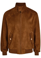 Valentino Garavani Suede Jacket Brown