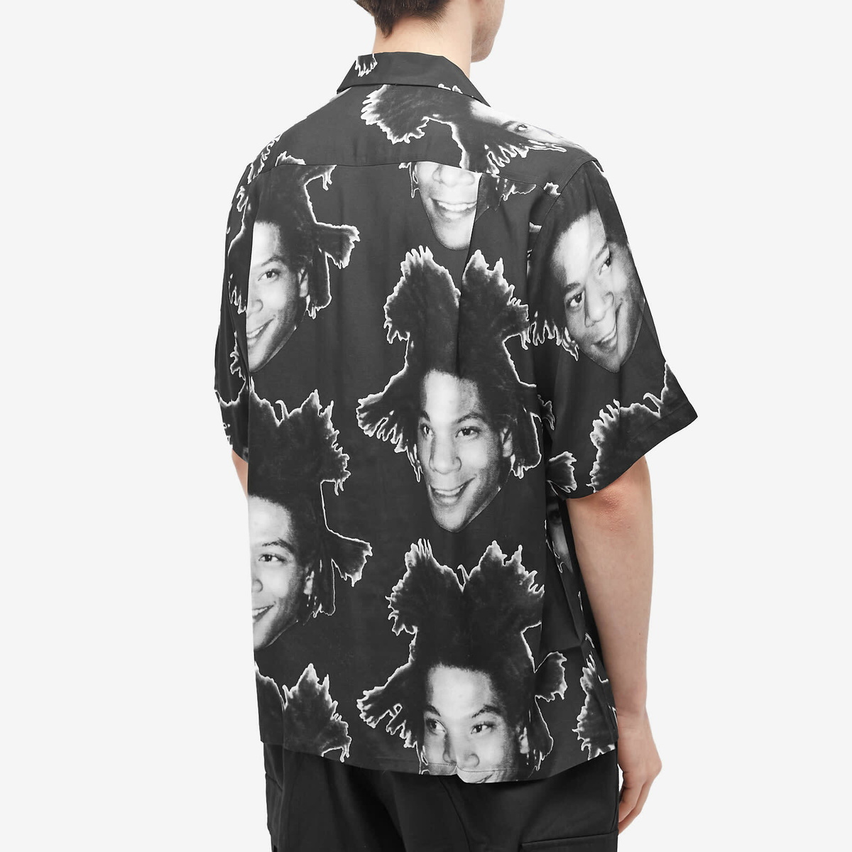 Wacko Maria Men's Jean-Michel Basquiat Vacation Shirt in Black