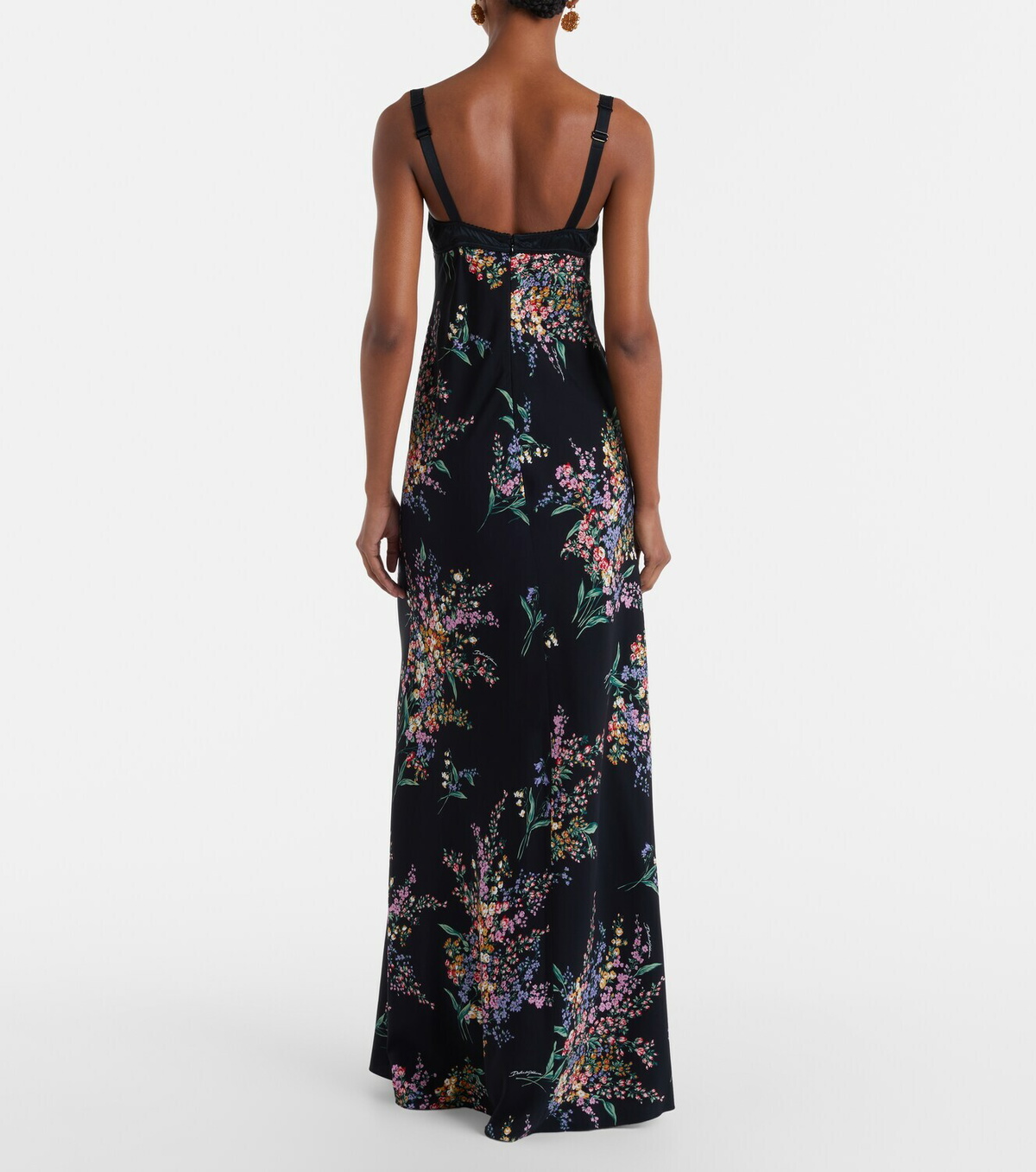 Dolce&Gabbana Floral silk-blend charmeuse maxi dress