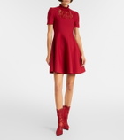 McQueen Lace-trimmed minidress