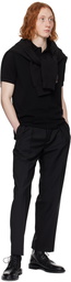 Paul Smith Black Embroidered Polo