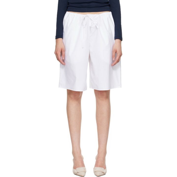Photo: FLORE FLORE White Josephine Bermuda Shorts