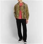 Wacko Maria - McGregor Anti-Freeze Faux Shearling-Lined Leopard-Print Cotton-Velvet Jacket - Yellow