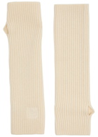 Toteme Wool-blend Fingerless Gloves - White - One Size