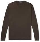 THOM SWEENEY - Super 120s Merino Wool Sweater - Brown