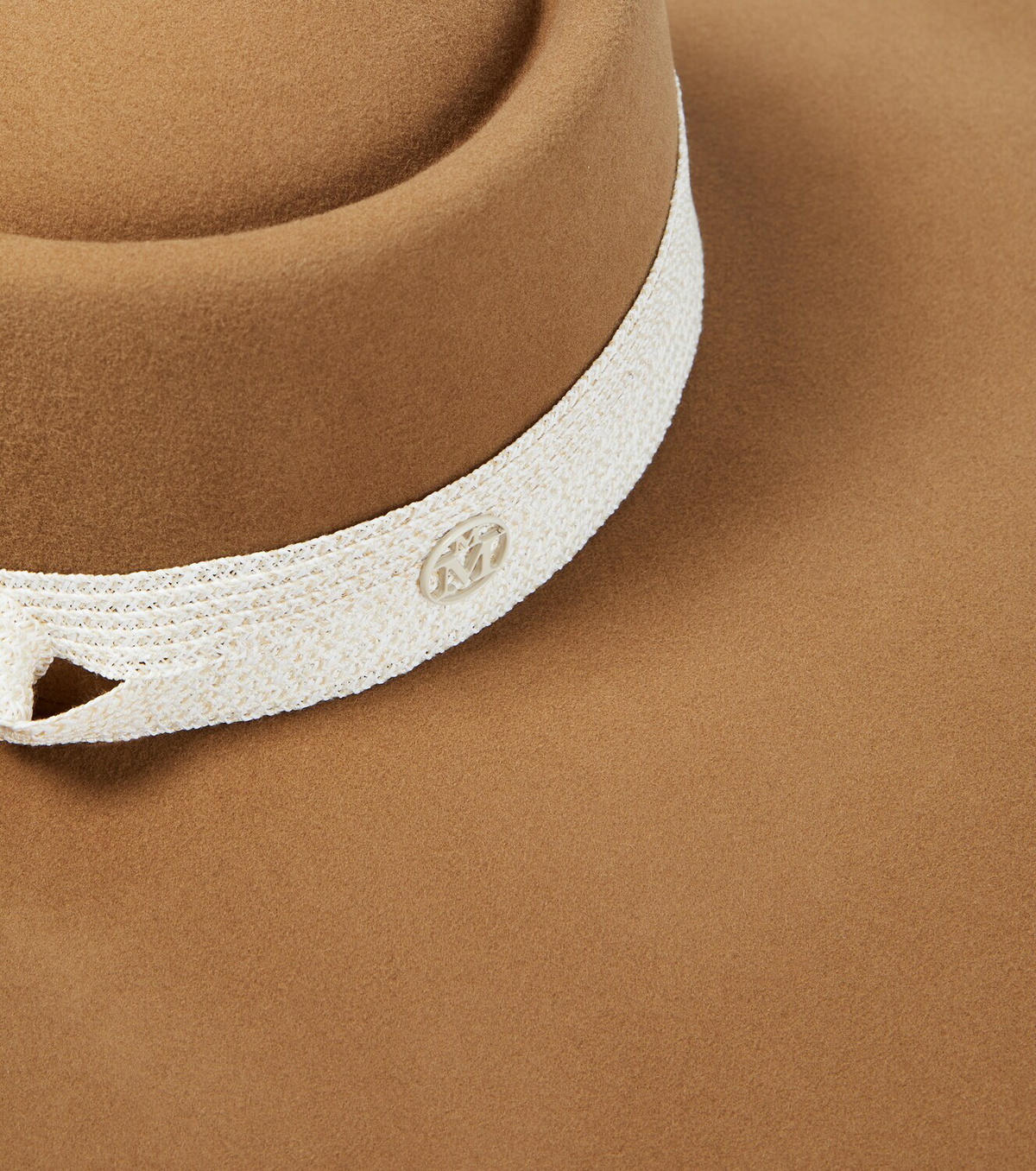 Maison Michel Henrietta Beige Wool Hat Maison Michel Paris