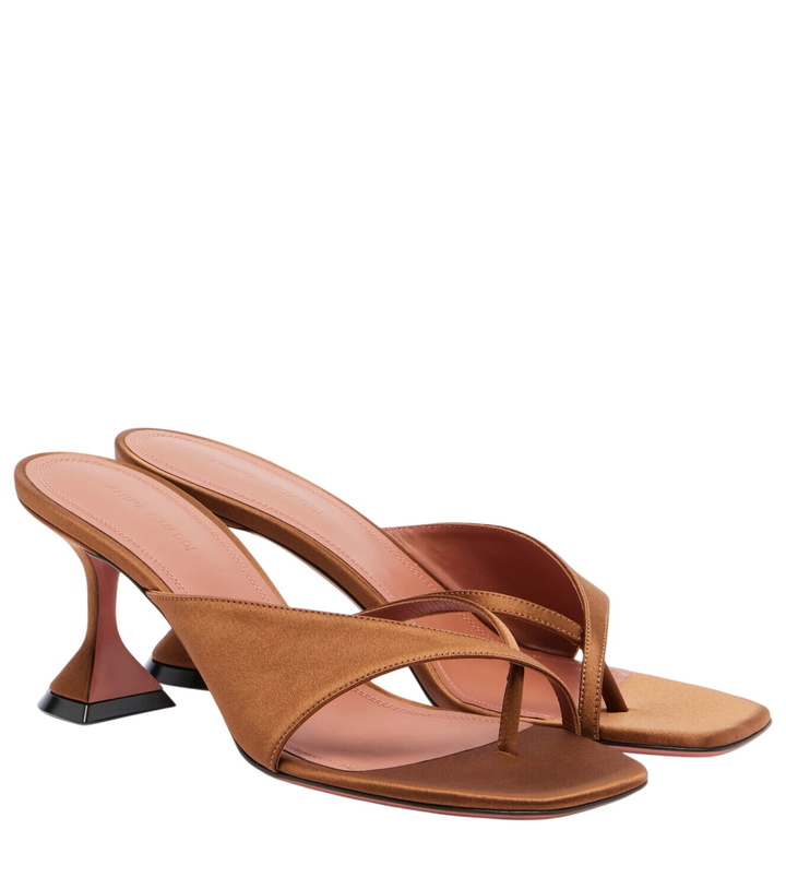 Photo: Amina Muaddi Shiona satin sandals