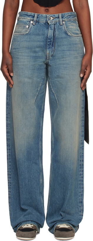 Photo: Rick Owens DRKSHDW Blue Temple Geth Jeans
