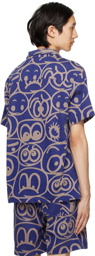 The Elder Statesman Blue Mami Wata Edition Expression Shirt