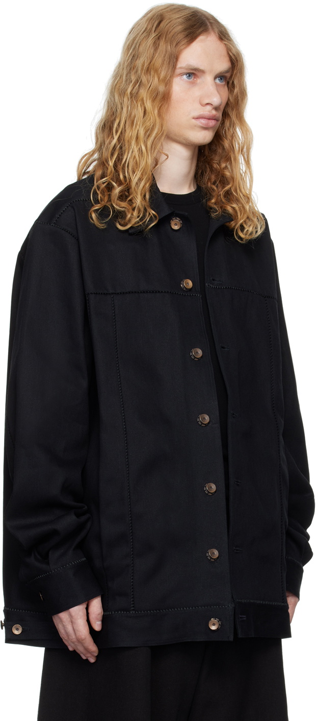 A Diciannoveventitre Black Jackson Denim Jacket