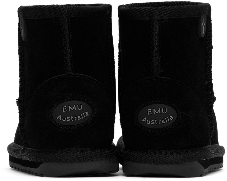 EMU Kids Black Wallaby Mini Boots