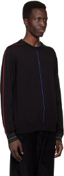 PS by Paul Smith Black Sports Stripe Sweater