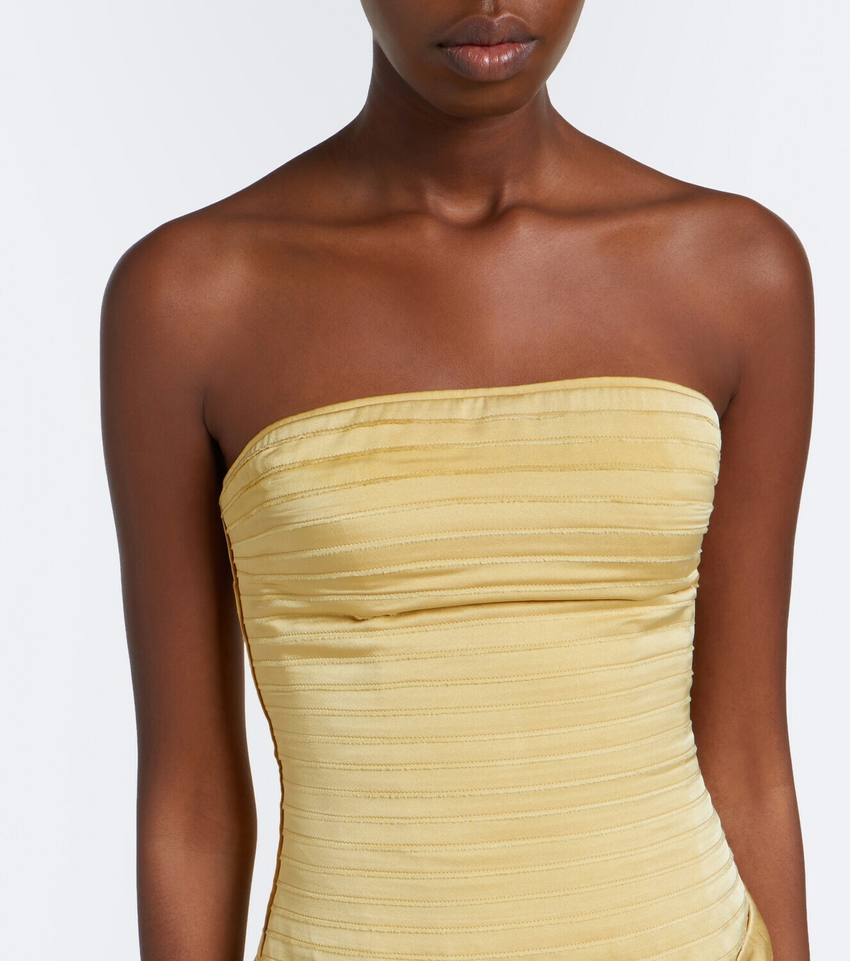 Marmar Halim Satin corset gown