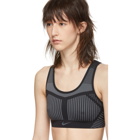 Nike Black and Grey Flyknit FE/NOM Bra