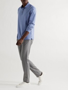 Peter Millar - Garment-Dyed Stretch Pima Cotton-Jersey Polo Shirt - Blue