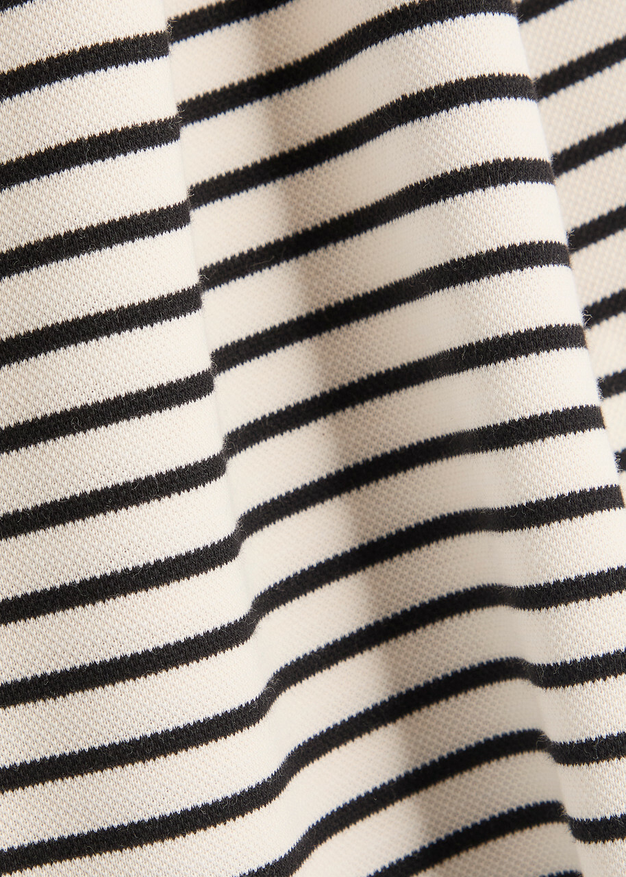 Veronica Beard Hovey Striped Knit top White And Black