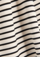 Veronica Beard Hovey Striped Knit top White And Black