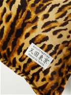 Wacko Maria - Leopard-Print Cotton-Velvet Pillow