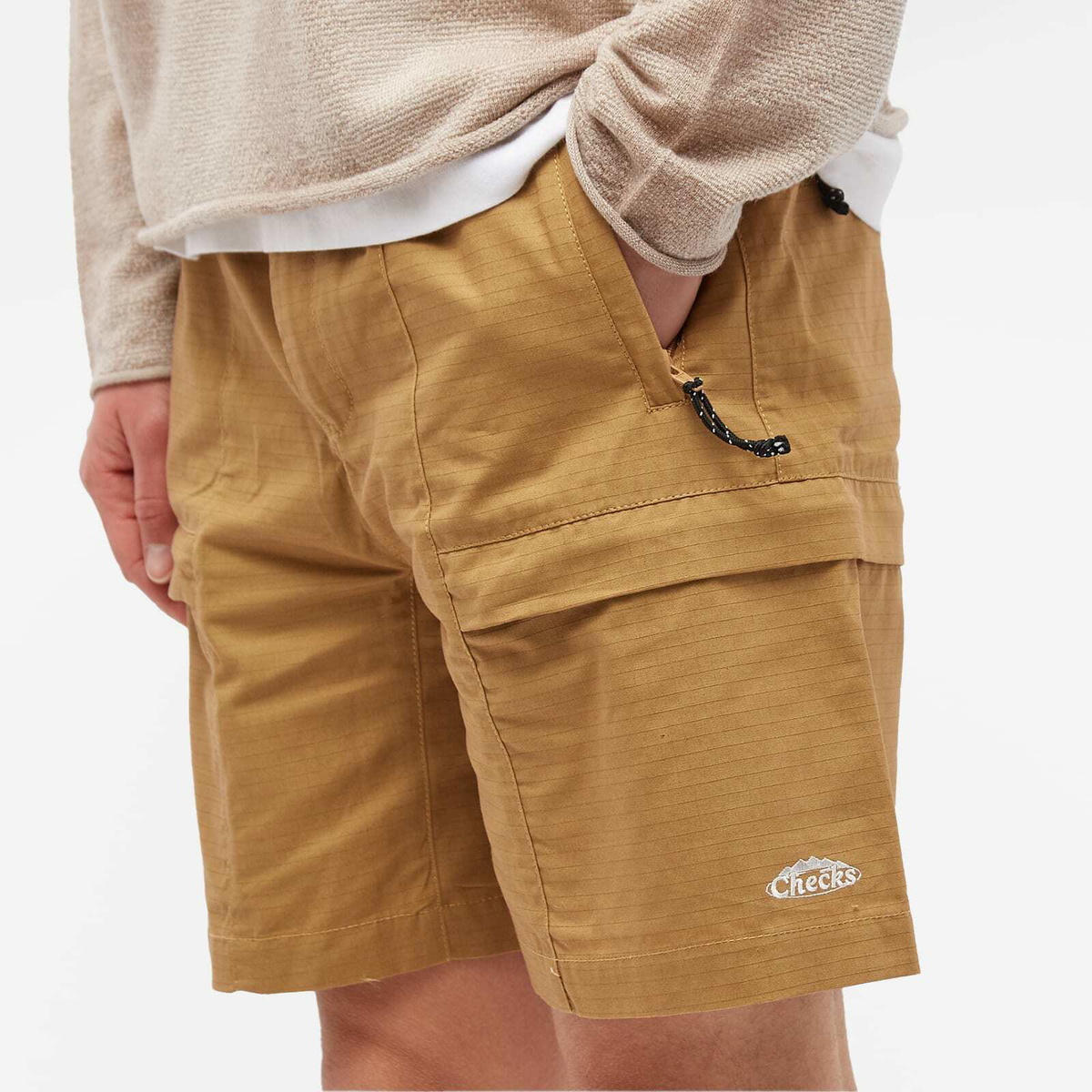 Checks Downtown Men's Ripstop Climbing Shorts in Sand