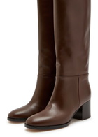 Gianvito Rossi Santiago 60 Leather Knee-high Boots Brown