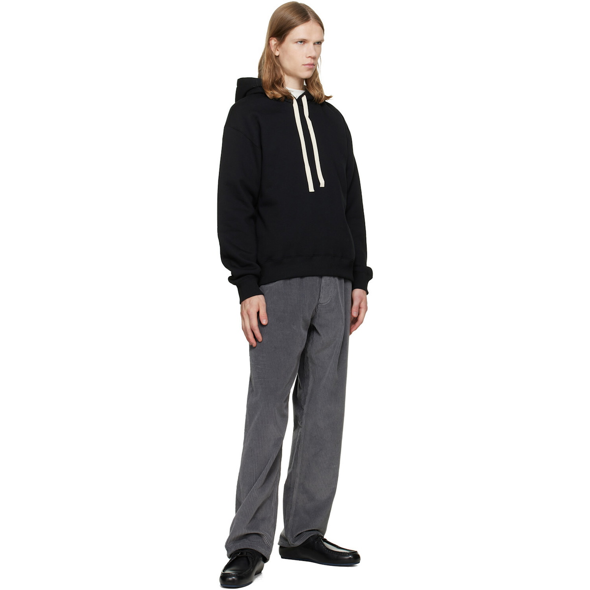 Jil Sander Black Cotton Hoodie