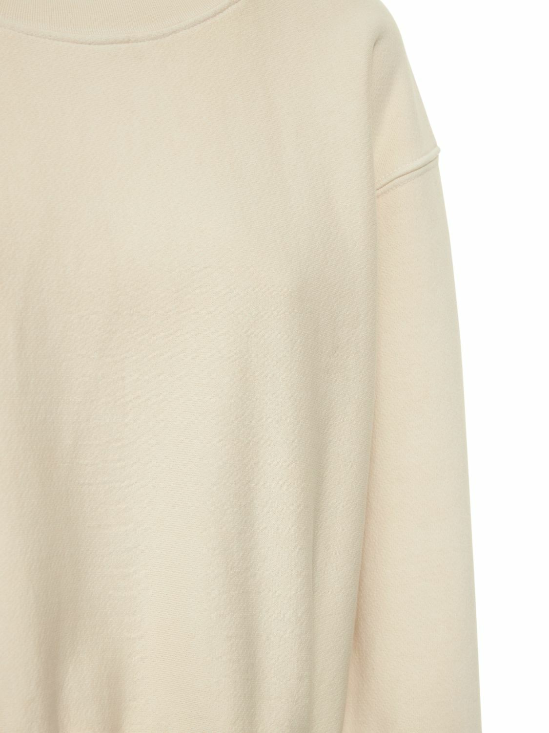 LES TIEN Cropped Cotton Sweatshirt