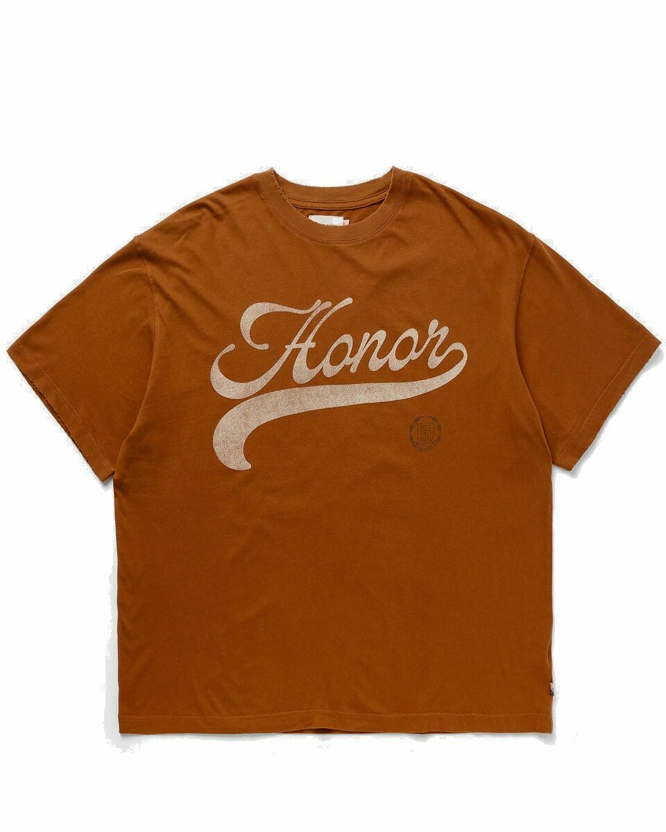 Photo: Honor The Gift Holiday Script Ss Brown - Mens - Shortsleeves