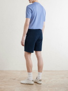 Altea - Straight-Leg Cotton-Terry Bermuda Shorts - Blue