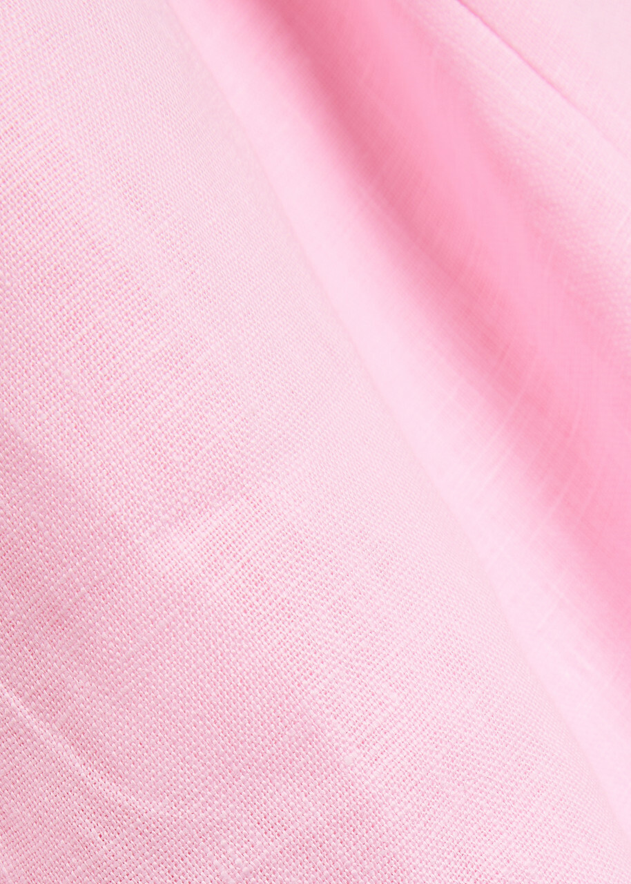 Faithfull The Brand Lydie Linen Mini Dress Pink