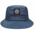 Stone Island Men's Nylon Metal Bucket Hat in Dark Blue