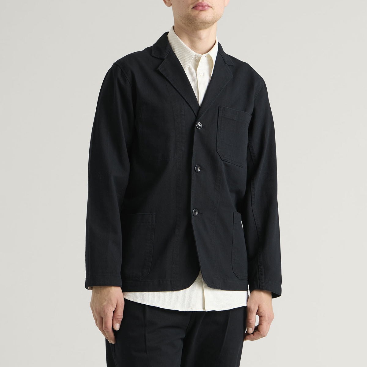 Service Works Men's Twill Server Suit Jacket in Black