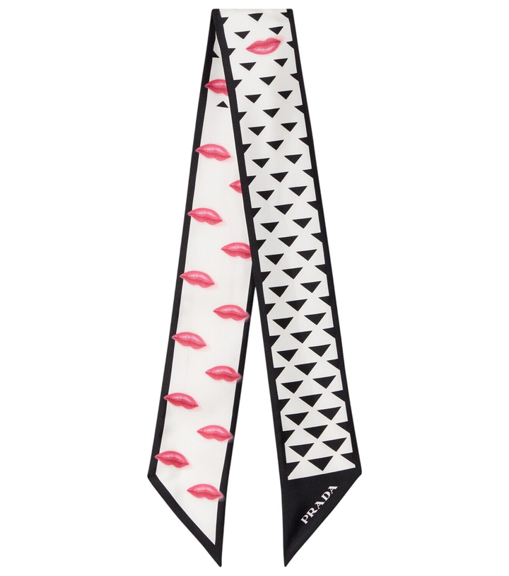 Photo: Prada Printed silk twill scarf