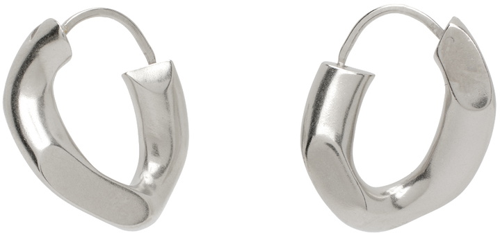 Photo: Maison Margiela Silver Single Curb Earrings
