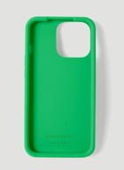 Intrecciato iPhone 13 Pro Case in Green