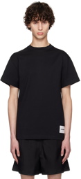 Jil Sander Three-Pack Black Logo Label T-Shirts