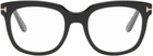 TOM FORD Black Icon Block Square Blue Light Glasses