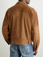 Nili Lotan - Majorca Suede Trucker Jacket - Brown
