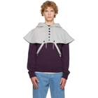 Dries Van Noten Gray Cape Hoodie