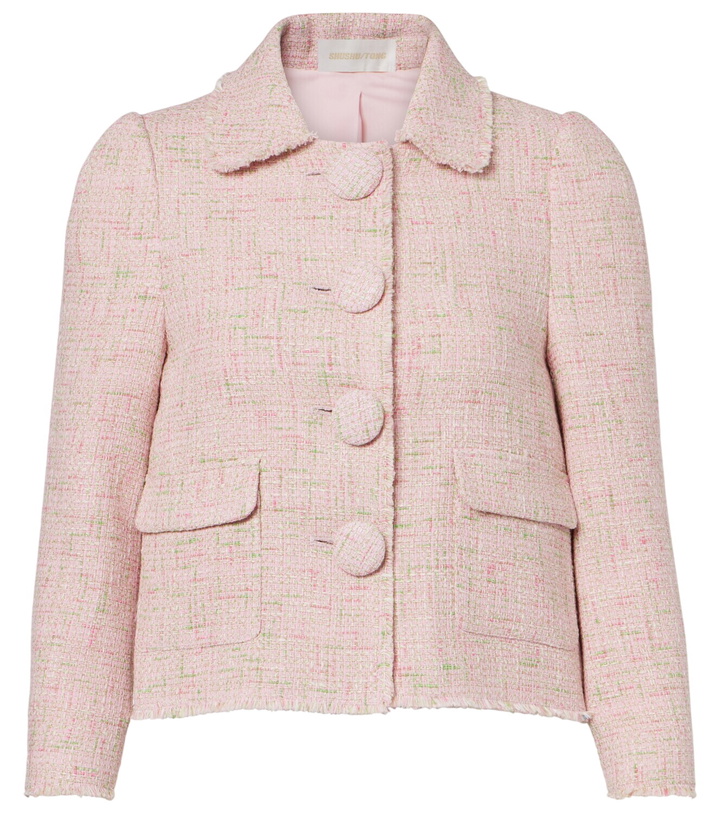 Photo: Shushu/Tong Cotton-blend tweed jacket