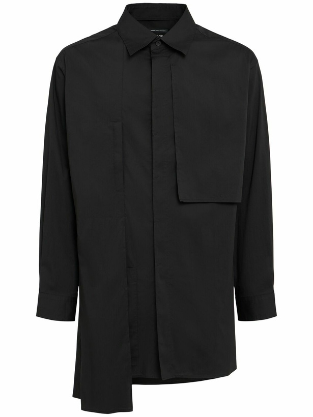 Photo: Y-3 Asymmetric Cotton Blend Shirt