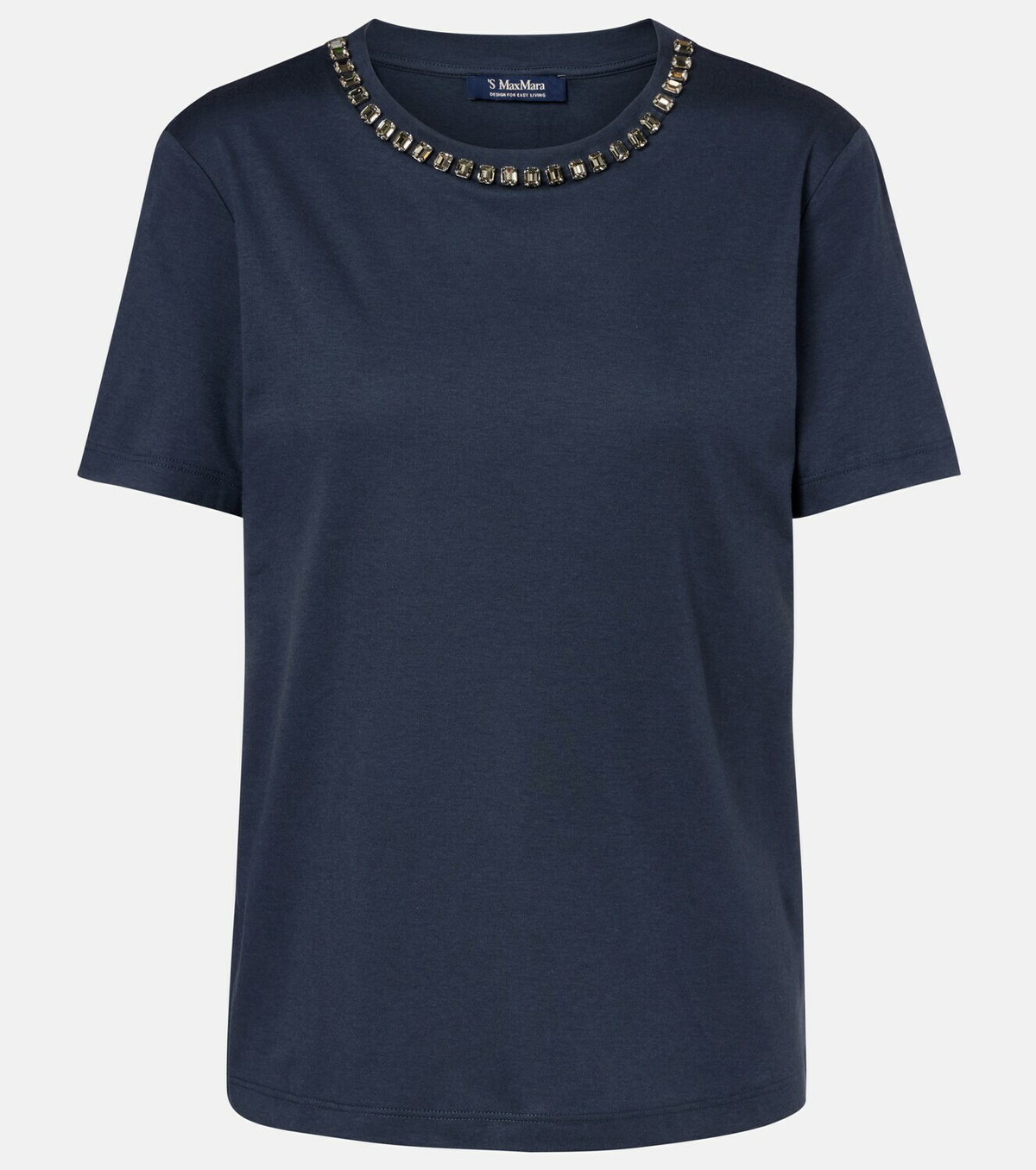 'S Max Mara Bingo embellished cotton-blend T-shirt
