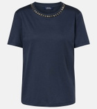 'S Max Mara Bingo embellished cotton-blend T-shirt