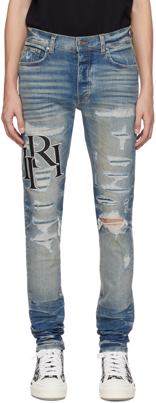 Photo: AMIRI Indigo Staggered Jeans