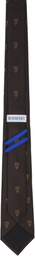 Burberry Brown B Shield Silk Tie
