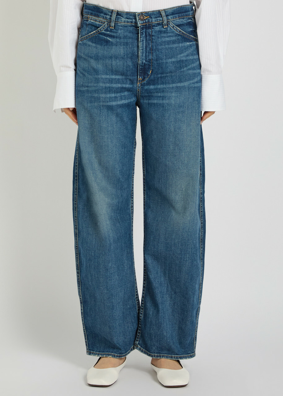 Nili Lotan Tribeca Wide-leg Jeans Blue