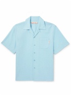 Marni - Camp-Collar Wool Shirt - Blue